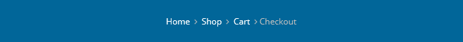 Home > Shop > Cart > Checkout Breadcrumb navigation example