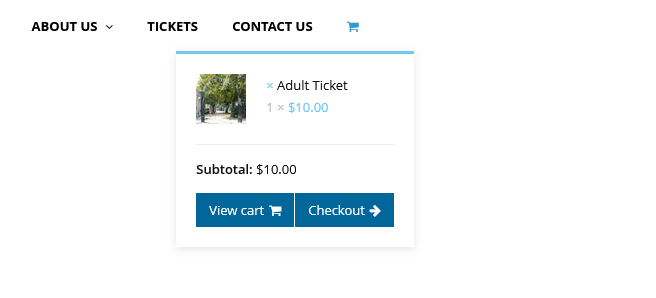 Cart Button with WooCommerce Mini Cart Dropdown